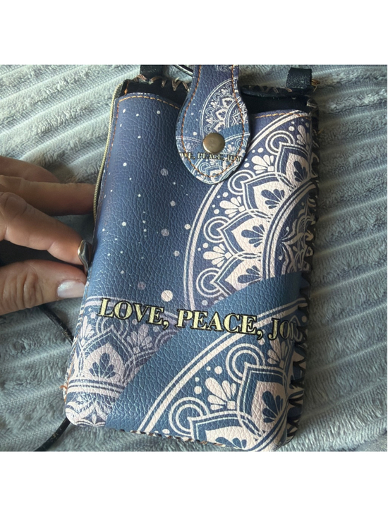 Unbranded Accessories - Vinyl, smart phone crossbody clutch handmade ￼